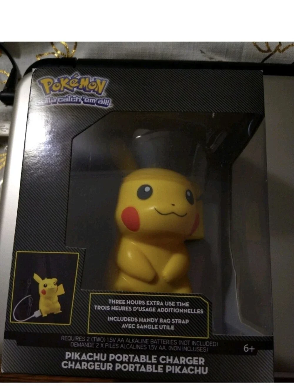 Pokemon Pikachu Universal USB Portable Phone Charger ThinkGeek Battery Pack New